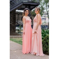 Вечернее платье розовое