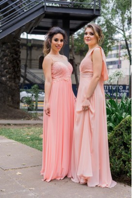 Вечернее платье розовое