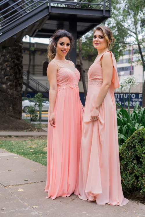 Вечернее платье розовое